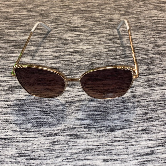 2 Pairs of Fashion Sunglasses Oversized Geometric Square Shaped Frames Gold-Tone - Picture 10 of 15